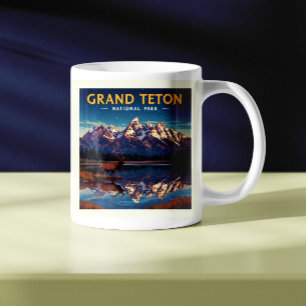 Vintage Grand Teton nationalpark Kaffemugg