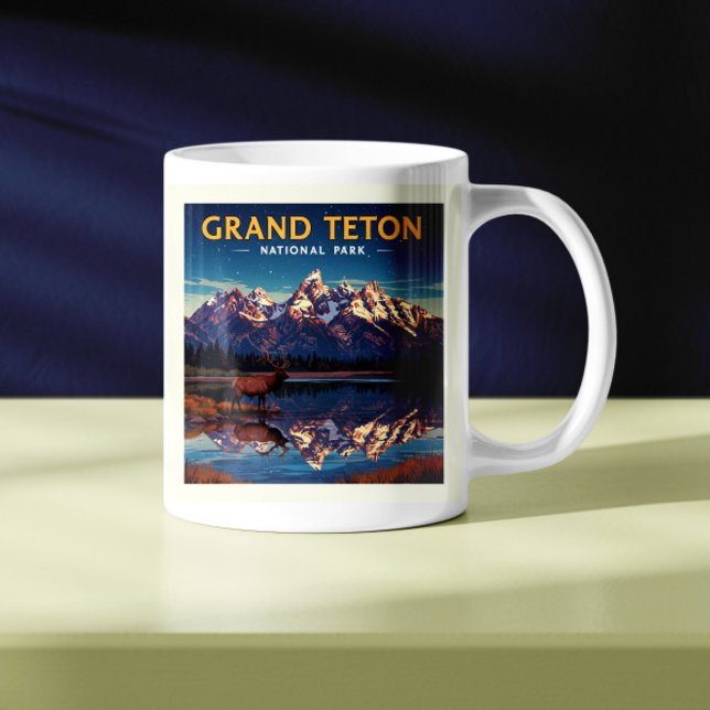 Vintage Grand Teton nationalpark Kaffemugg (Skapare uppladdad)
