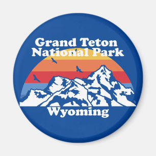 Vintage Grand Teton nationalpark Magnet