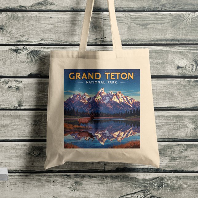 Vintage Grand Teton nationalpark Tygkasse (Skapare uppladdad)