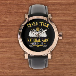 Vintage Grand Teton Nature Panorama Armbandsur