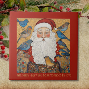 Vintage Grandma-julklapp Kakelplatta
