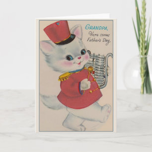 Vintage Grandpa Fars dag Card Kort