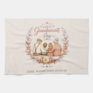 Vintage Grandparents Day / Abuelos Clásico Kökshandduk