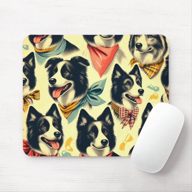 Vintage Gräns Collie Seamless Musmatta (Med mus)