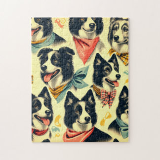 Vintage Gräns Collie Seamless Pussel