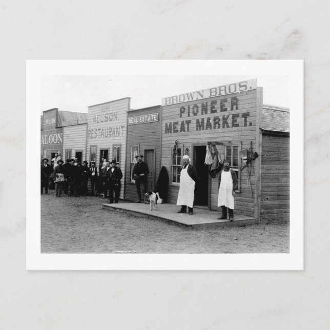 Vintage gränsstation 5 vykort (Framsida)