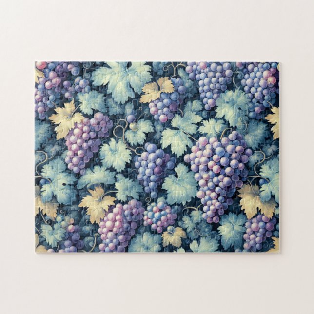 Vintage Grape Mönster Pussel (Horisontell)