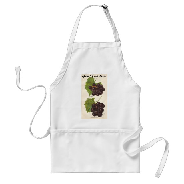Vintage Grapes Apron Förkläde (Framsidan)