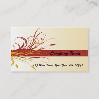 Vintage Graphic-Blommigt Visitkort