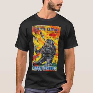 Vintage Graphic Missile Robot Japansk Retro Old T T Shirt