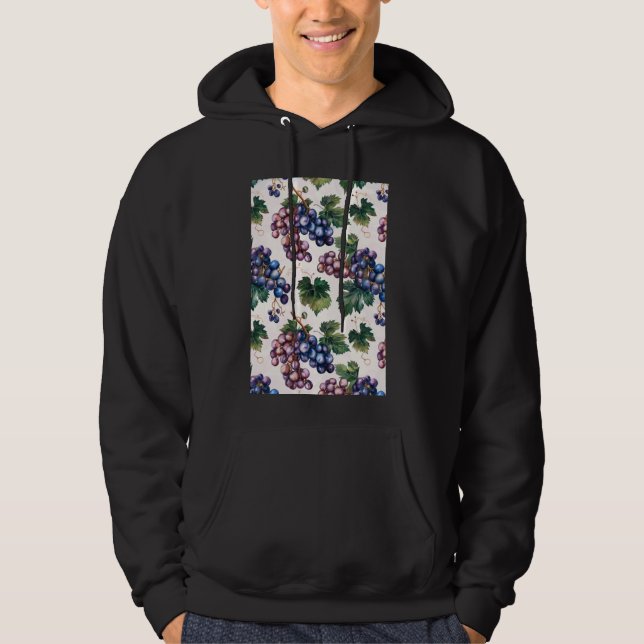 Vintage Graphie Fruit Mönster Art Hoodie (Framsida)