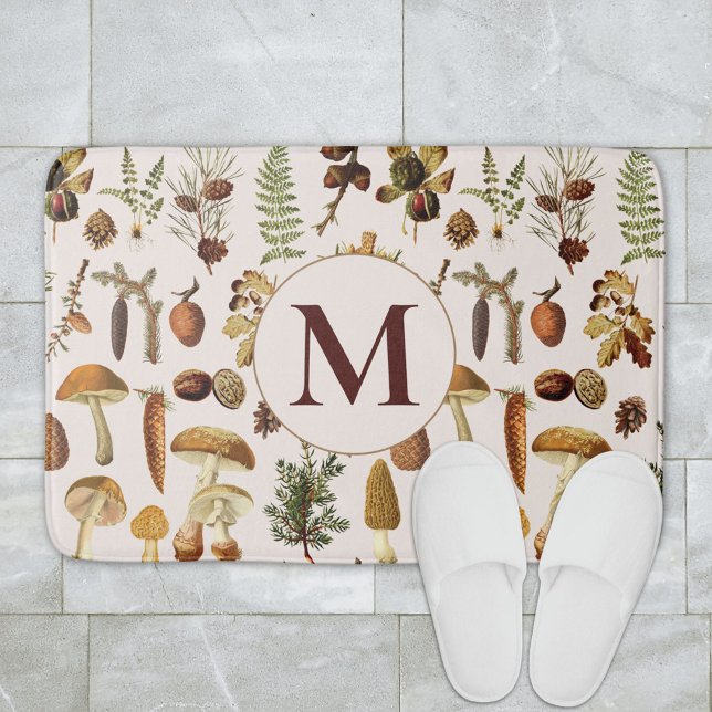Vintage Gräs skogsträtt Mönster Badrumsmatta (In situ bathroom floor)
