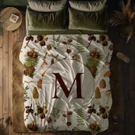 Vintage Gräs skogsträtt Mönster Fleecefilt