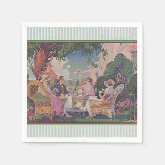 Vintage Gräsmatta Gathering Cocktail Napkins Pappersservett