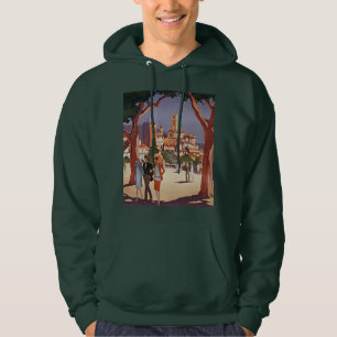 Vintage Grasse sommar konst Hoodie