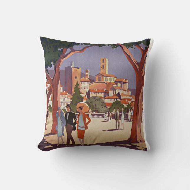 Vintage Grasse sommar konst Kudde (Framsida)