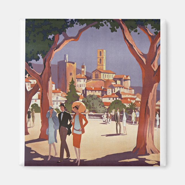 Vintage Grasse sommar konst Magnet (Framsidan)