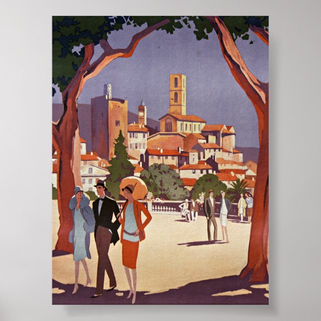 Vintage Grasse sommar konst Poster (Framsidan)