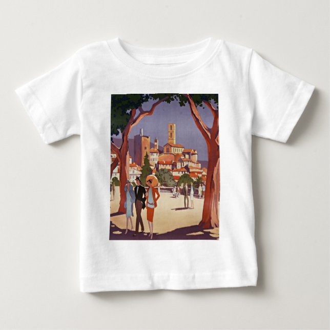 Vintage Grasse sommar konst T Shirt (Framsida)