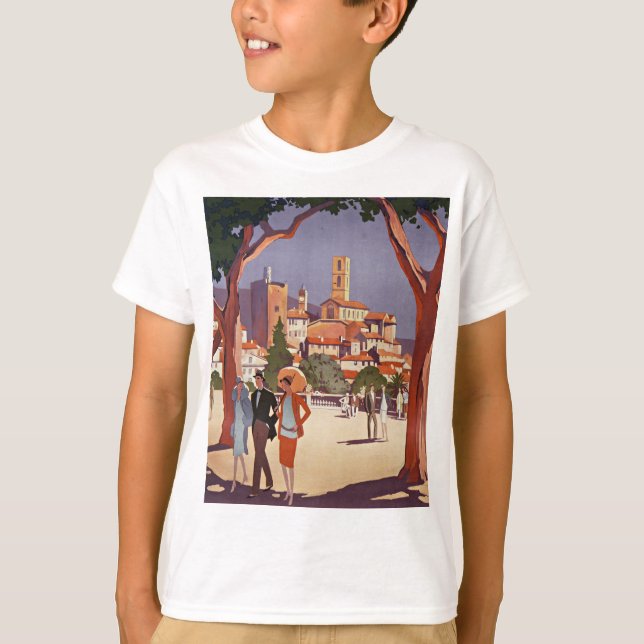 Vintage Grasse sommar konst T Shirt (Framsida)