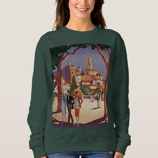Vintage Grasse sommar konst T Shirt (Framsida)