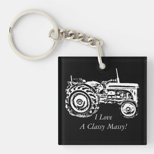 vintage Grått massey fergison Tracker Trucker (Framsidan)