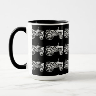 Vintage Grått massey fergison Traktor Coffee Mugg