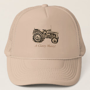 vintage Grått massey fergison-traktor, fototrucker Keps