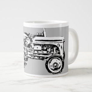 Vintage Grått massey fergison traktor Jumbo Mugg