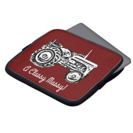 Vintage Grått massey fergison-traktor Laptop Fodral