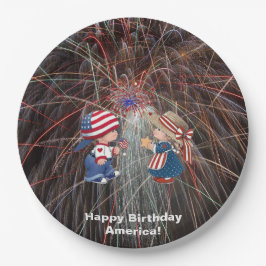 Vintage Grattis på födelsedagen Amerika Pappra Tal