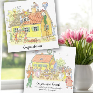 Vintage Grattisar på ditt nya hem