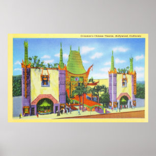 Vintage Graumans kinesiska teater Poster