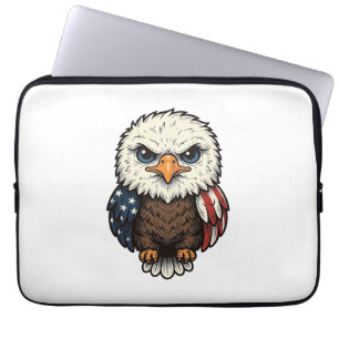 Vintage Graverad Patriotisk Babyörn Tröja_1 Laptop Fodral