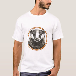 Vintage grävling märke t shirt