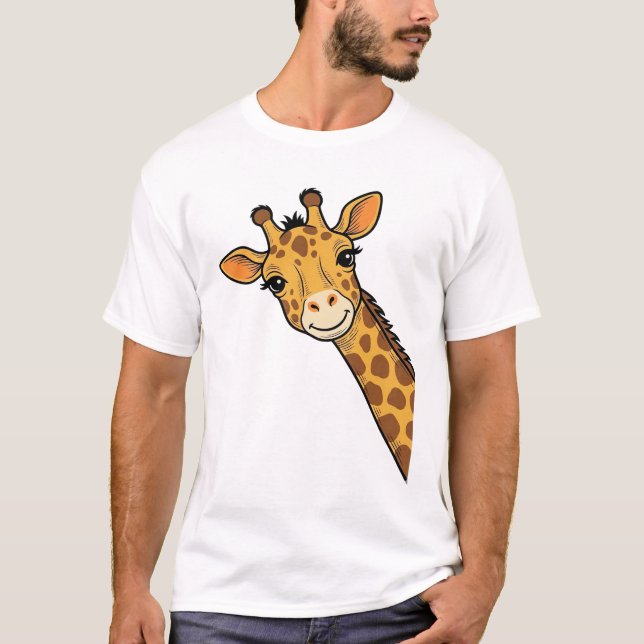 Vintage gravyr Kikande Giraff Tröja Design_1 (Framsida)