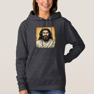 Vintage Gravyr Religiös Porträtt T-Shirt Design_1