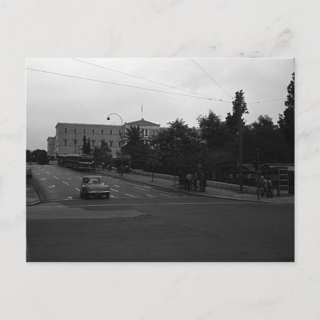 Vintage Greece Delphi Old palace Vykort (Framsida)