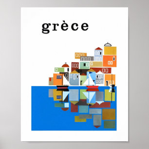 Vintage Greece Travel Bild Poster