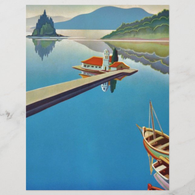 Vintage Greece Travel - ön Korfu (Framsida)