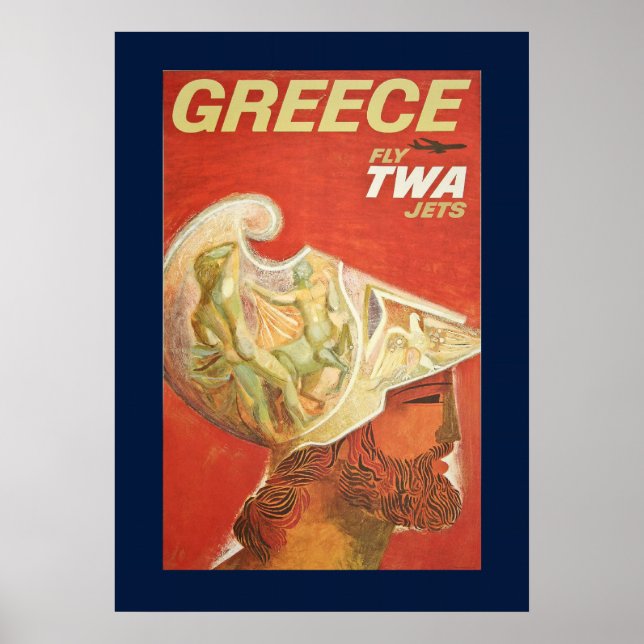 Vintage Greece Travel Poster (Framsidan)