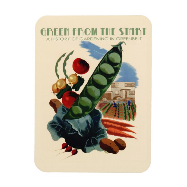 Vintage Greenbelt-magnet Magnet (Vertikal)