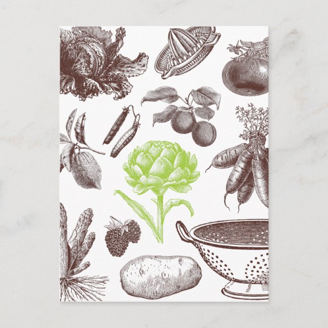 Vintage Greenmarket Vykort (Framsida)