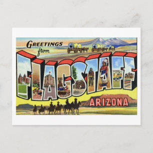 Vintage Greetings från Flagstaff, Arizona Vykort