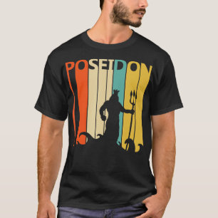 Vintage Grekisk mytologi Gud Poseidon T Shirt