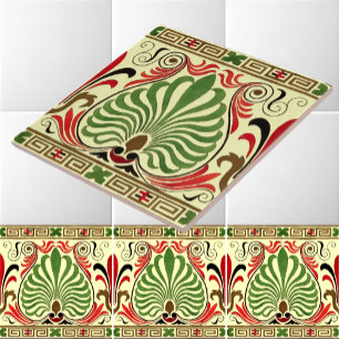 Vintage Grekiska Frieze Mönster Kakelplatta