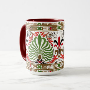 Vintage Grekiska Frieze Mönster Mugg