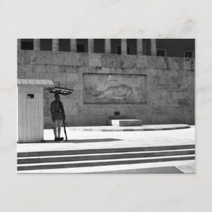 Vintage Grekland Aten Grav vid den okända soldaten Vykort