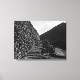 Vintage Grekland Aten Mycenae royal trappor Canvastryck